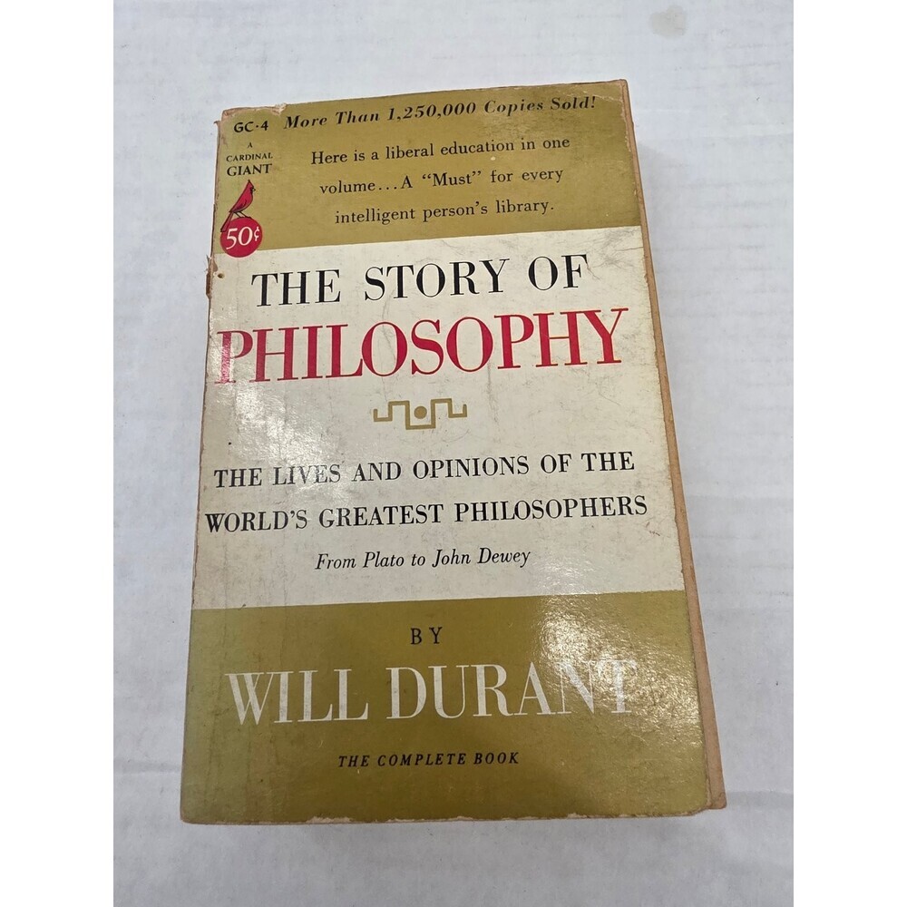 Story of Philosophy Will Durant 1953 Cardinal Giant Pocket Books Nonfiction